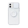 Противоударный чехол Sliding Camera with Ring Holder для iPhone 14/13 - прозрачно-белый