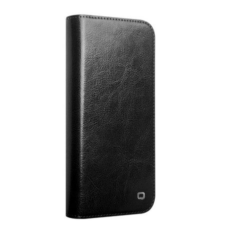 Шкіряний чохол-книжа QIALINO Classic Genuine Leather для iPhone 16 Plus - чорний