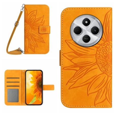 Чохол-книжка Skin Feel Sun Flower для Redmi 14C 4G/Poco C75/Redmi A4 5G - жовтий