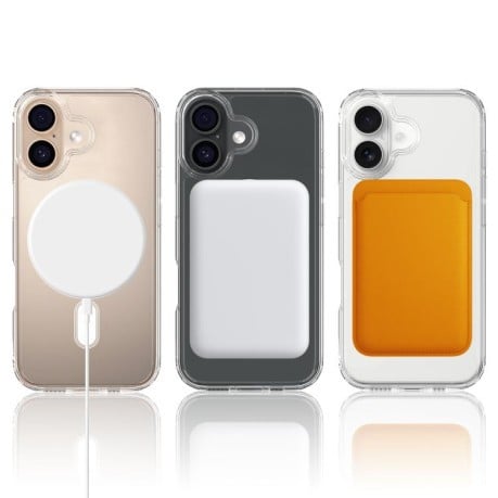 Чохол Clear Case із MagSafe гібрид на iPhone 17 - прозорий