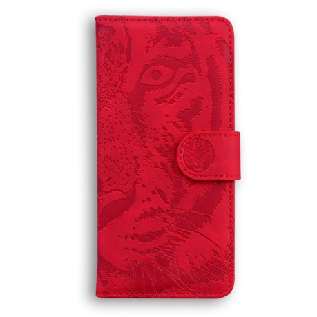 Чехол-книжка Tiger Embossing для Xiaomi Redmi Note 14 4G 164.84mm - красный