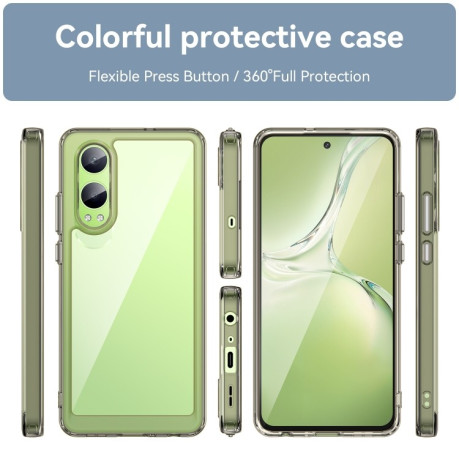 Протиударний чохол Colorful Acrylic Series для OnePlus Nord CE4 Lite - сірий