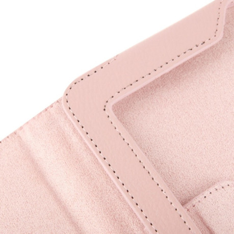 Кожаный Чехол Litchi Texture Sleep / Wake-up розовый для iPad 4/ 3/ 2
