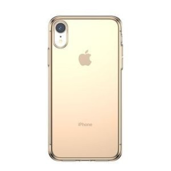 Чехол Baseus Simple Series на iPhone XR прозрачно-золотой