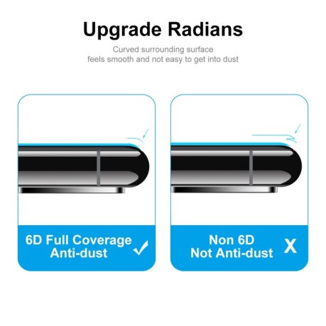 Защитное стекло ENKAY Full Glue 6D для Xiaomi 12 Lite- прозрачное черное