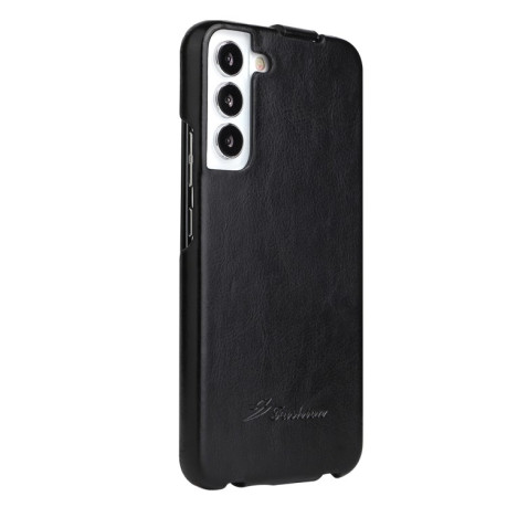 Кожаный флип-чехол Fierre Shann 64 на  Samsung Galaxy S22 -черный