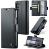 Чехол-книжка CaseMe 023 Butterfly Buckle Litchi Texture RFID для Samsung Galaxy  Fold 6 5G - черный