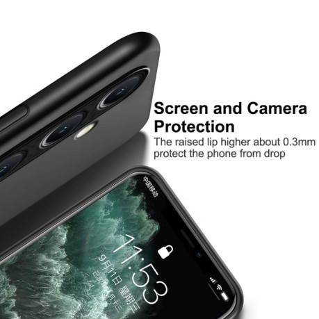 Противоударный чехол Tilt Strip Grain на Samsung Galaxy A56 5G - черный
