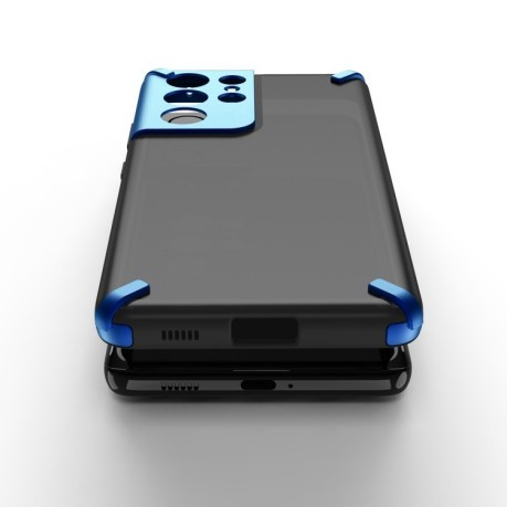 Противоударный чехол  GKK X-Four Shockproof Protective на Samsung Galaxy S21 Ultra - синий