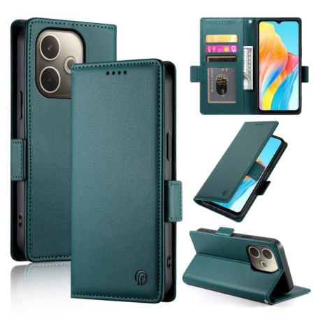 Чохол-книжка Side Buckle Magnetic Frosted Leather для OPPO A5 PRO 5G - зелений