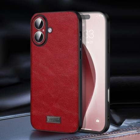 Чехол SULADA Handmade для iPhone 16 Plus - красный