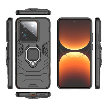 Протиударний чохол HMC 360 Degree Rotating Holder на Realme GT 7 Pro 5G - чорний