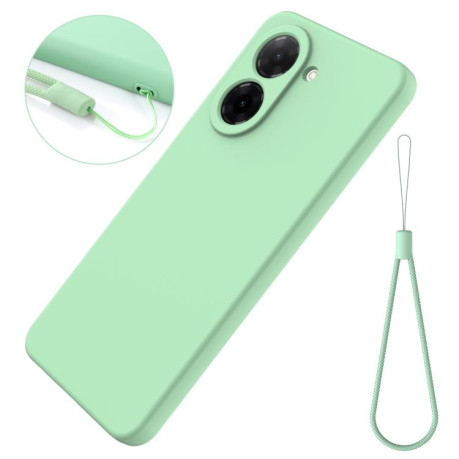 Силіконовий чохол Solid Color Liquid Silicone на Redmi A5 4G 171.7mm / Poco C71 - зелений
