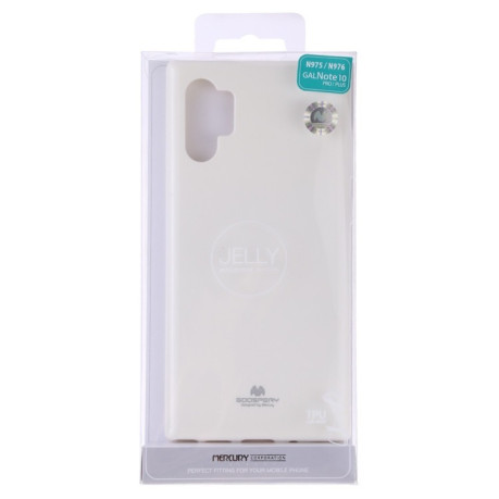 Ударозащитный чехол MERCURY GOOSPERY JELLY на Samsung Galaxy Note 10+Plus-белый