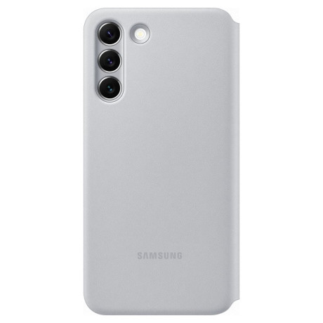 Оригинальный чехол-книжка Samsung LED View Cover для Samsung Galaxy S22 Plus - light gray