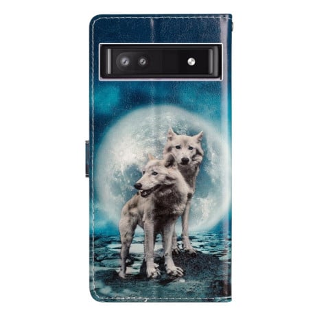 Чехол-книжка Colored Drawing Pattern для Google Pixel 9a - разноцветные