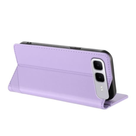 Чохол-книжка з фактурою Multi-functional Wallet Retro на Infinix Smart 10 Plus 4G - фіолетовий