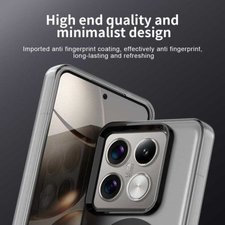 Противоударный чехол MagSafe Holder PC Hybrid для Xiaomi 14T Pro - черный