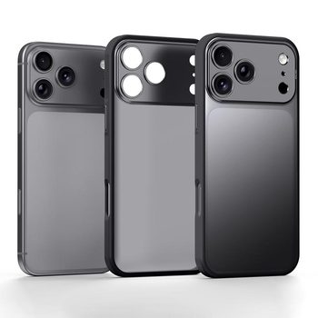 Напівпрозорий матовий протиударний чохол Sulada на iPhone 18 Pro Max — чорний