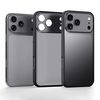 Полупрозрачный матовый противоударный чехол Sulada на iPhone 18 Pro — чёрный