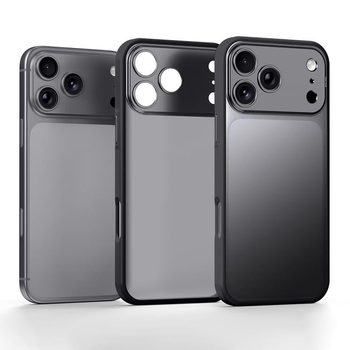 Напівпрозорий матовий протиударний чохол Sulada на iPhone 18 Pro — чорний
