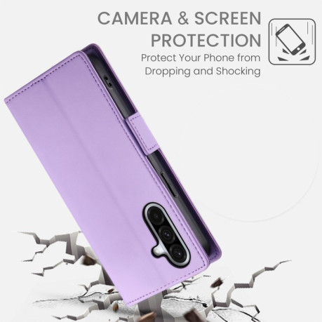Чохол-книжка Side Buckle Magnetic Frosted Leather  для Samsung Galaxy A26 5G - фіолетовий