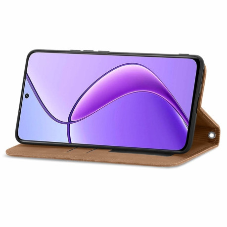 Чехол-книжка Retro Skin Feel Business Magnetic для Realme 13 5G/12 5G/12X 5G - коричневый