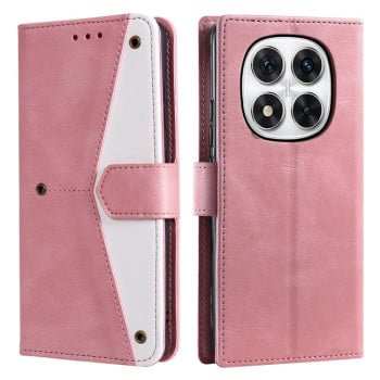 Чехол-книжка с мягким покрытием Skin Feel и магнитной застёжкой на Redmi Note 14 Pro 4G - золото