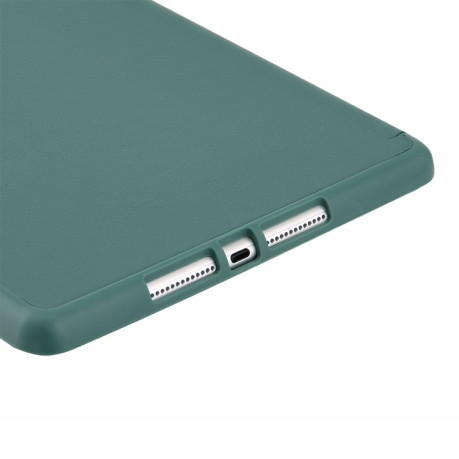 Чехол-книжка Foldable Deformation для iPad 10.2 - темно-зеленый
