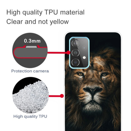 Ударозахисний чохол Painted для Samsung Galaxy A32 4G - Yellow Lion