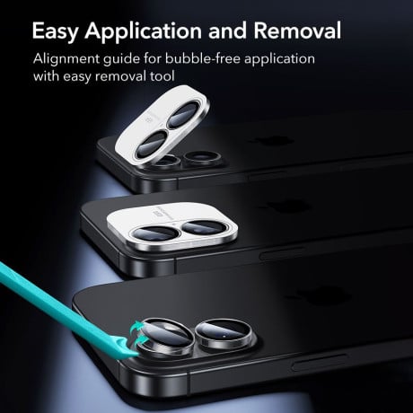 Захисне скло на камеру ESR Armorite Camera на iPhone 16 / 16 Plus / 17 - Transparent