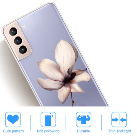 Чехол Painted Pattern для Samsung Galaxy S22 5G - Lotus
