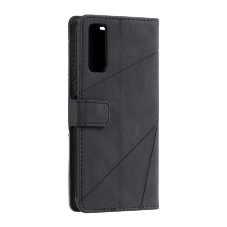 Чехол-книжка Skin Feel Splicing для Vivo Y72 5G / Y52 5G / iQOO Z3 - черный