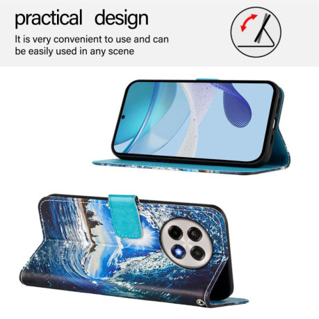 Чехол-книжка Colored Drawing Pattern Plain Weave Leather для OnePlus 13R / Ace 5 / 5 Pro - разноцветный