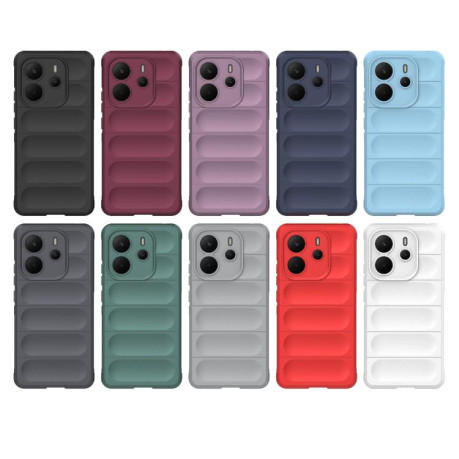 Силіконовий чехол Magic Flannel для Xiaomi Redmi Note 14 4G 164.84mm - темно-сірий