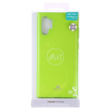 Ударозащитный чехол MERCURY GOOSPERY JELLY на Samsung Galaxy Note 10+Plus- зеленый