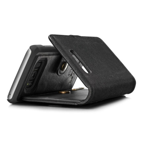 Кожаный чехол- книжка DG.MING Crazy Horse Texture на Samsung Galaxy S8/G950- черный