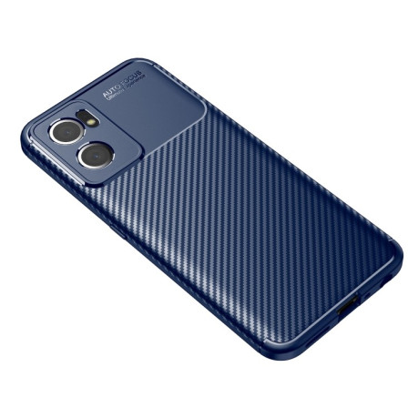 Ударозахисний чохол HMC Carbon Fiber Texture на Reno7 5G Global/ Find X5 Lite/OnePlus Nord CE2 5G - синій