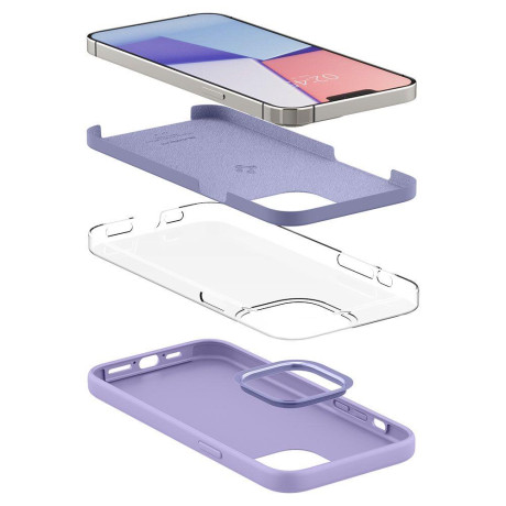 Оригінальний чохол Spigen Silicone Fit для iPhone 13 Pro Max - Iris Purple