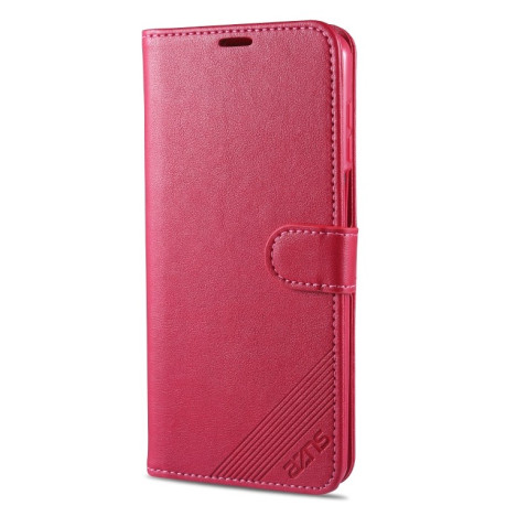 Чехол-книжка AZNS Sheepskin для Xiaomi Redmi Note 9S / Note 9 Pro - красный