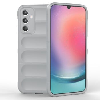 Силіконовий чохол Magic Flannel для Samsung Galaxy A25 5G - сірий