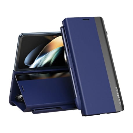 Чохол-книжка Electroplated Ultra-Thin для Samsung Galaxy Fold 6 5G - синій