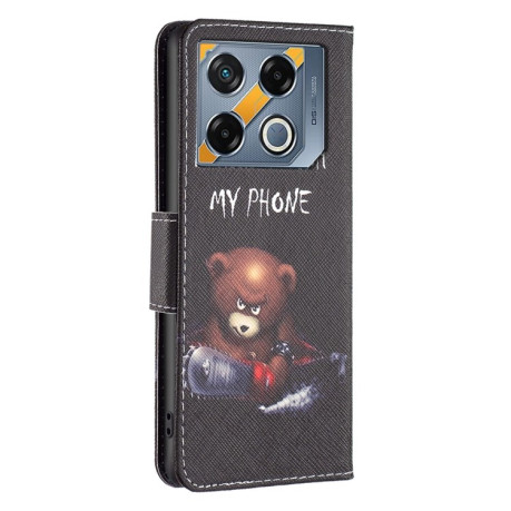 Чехол-книжка Colored Drawing Pattern для Infinix GT 20 Pro 5G - Bear
