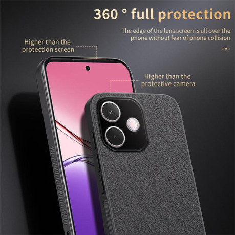 Чехол HUIYI Leather Magnetic для OPPO A5 Pro 5G - синий
