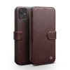 Кожаный чехол QIALINO Wallet Case для iPhone 11 - коричневый