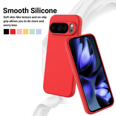 Силіконовий чохол Solid Color Liquid Silicone на Google Pixel 10 Pro XL - червоний