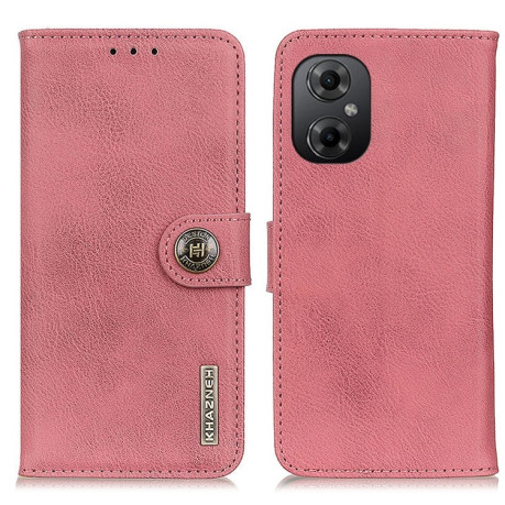 Чохол-книжка KHAZNEH Cowhide Texture на Xiaomi Poco M4 5G/M5 5G - рожевий