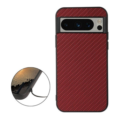 Ударозахисний чохол Carbon Fiber Texture на Google Pixel 8 Pro - червоний