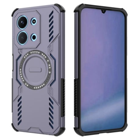Протиударний чохол Butterfly Armor з MagSafe на Xiaomi Redmi 15C 5G / 4G EU 173mm - фіолетовий