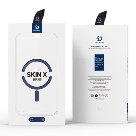 Чохол-книжка DUX Skin X Pro Series Magsafe на iPhone 15 - синій